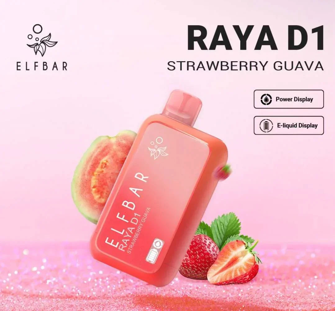 Elf Bar Raya D1 – Strawberry Guava - Vape Store dlehi