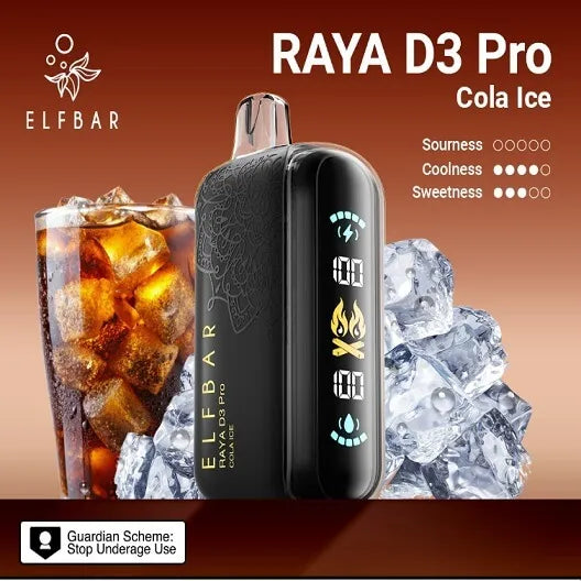 Elf Bar Raya D3 Pro 30K – Cola Ice 30000 Puffs - Vape shop noida