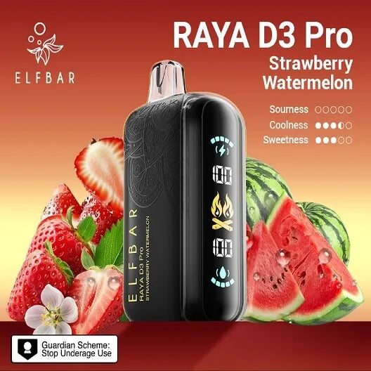 Elf Bar Raya D3 Pro – Strawberry Watermelon - Vape Store dlehi