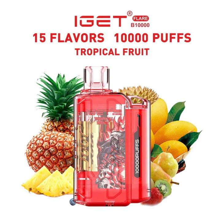 Iget Flare B10000 – Tropical Fruit - Vape Store dlehi
